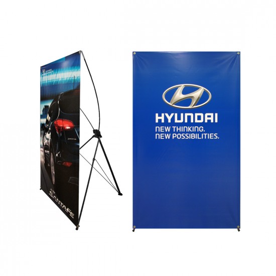 X Banner Stand Display - X120 Deluxe